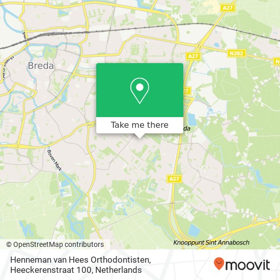 Henneman van Hees Orthodontisten, Heeckerenstraat 100 Karte