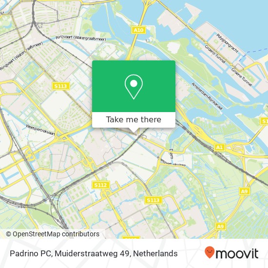 Padrino PC, Muiderstraatweg 49 map