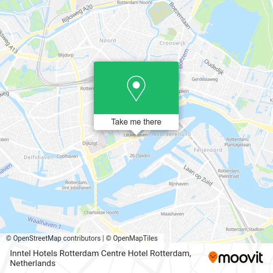 Inntel Hotels Rotterdam Centre Hotel Rotterdam map