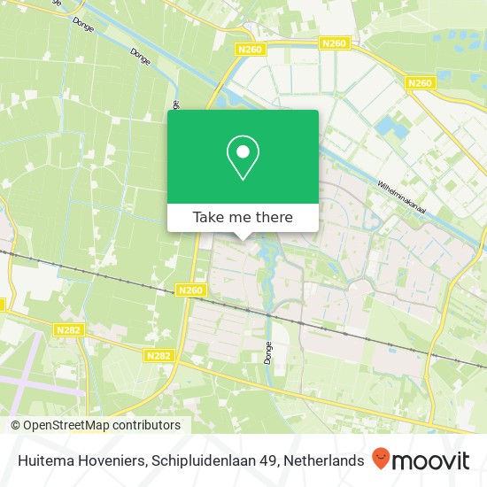 Huitema Hoveniers, Schipluidenlaan 49 map