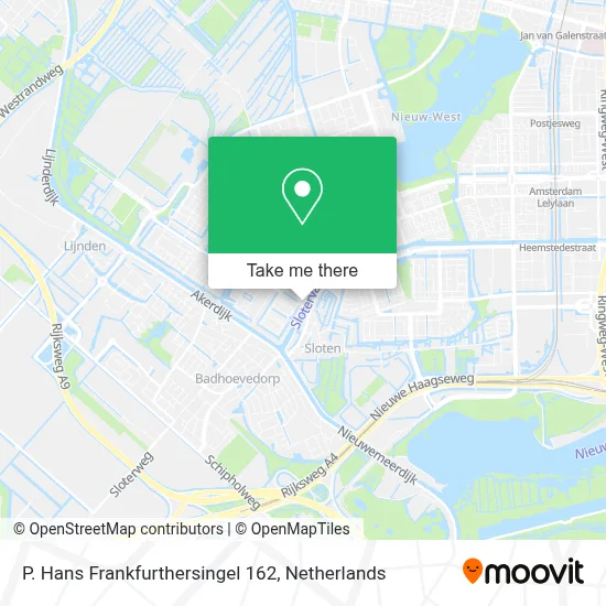 P. Hans Frankfurthersingel 162 map