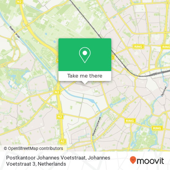 Postkantoor Johannes Voetstraat, Johannes Voetstraat 3 map