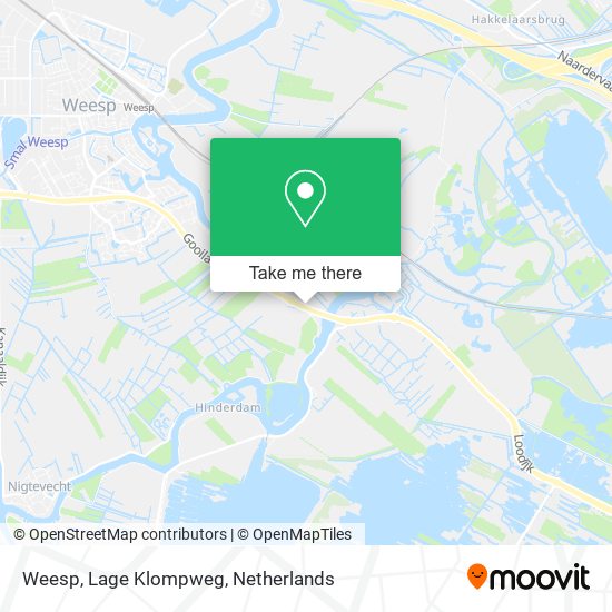 Weesp, Lage Klompweg map