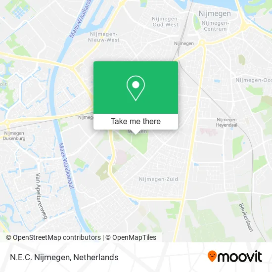 N.E.C. Nijmegen map