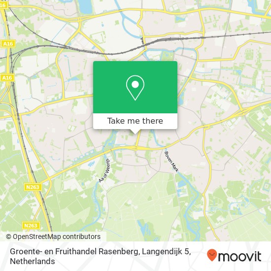 Groente- en Fruithandel Rasenberg, Langendijk 5 map