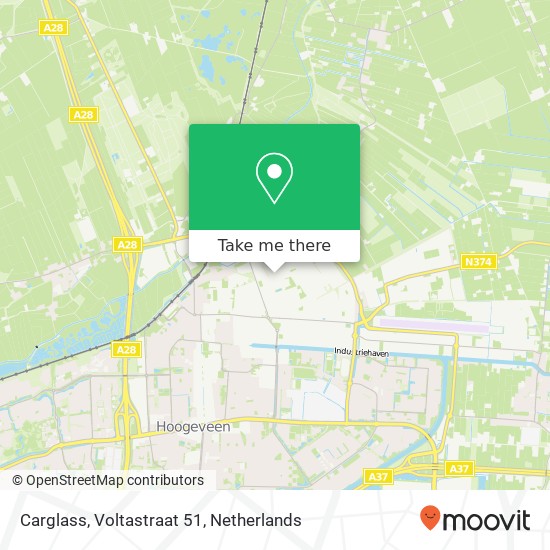 Carglass, Voltastraat 51 map