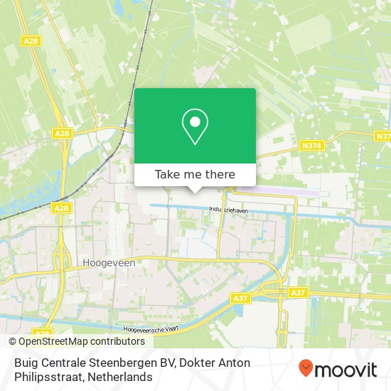 Buig Centrale Steenbergen BV, Dokter Anton Philipsstraat Karte