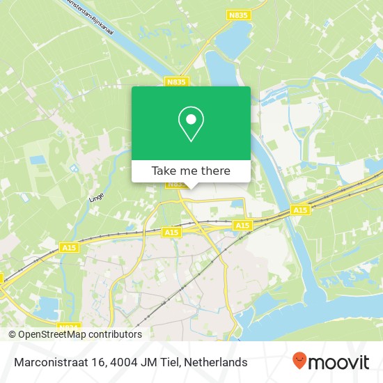 Marconistraat 16, 4004 JM Tiel map