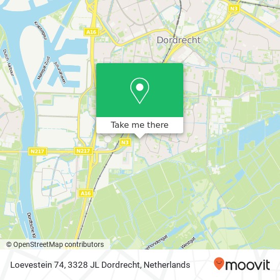 Loevestein 74, 3328 JL Dordrecht map