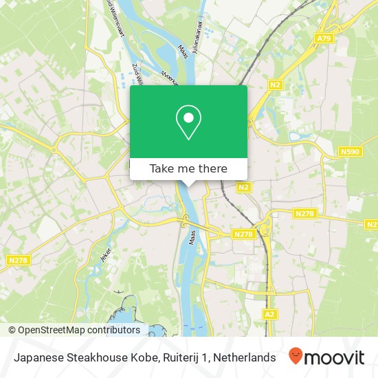 Japanese Steakhouse Kobe, Ruiterij 1 map