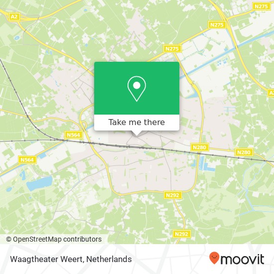 Waagtheater Weert map