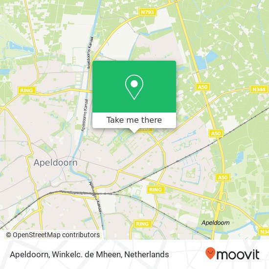 Apeldoorn, Winkelc. de Mheen map