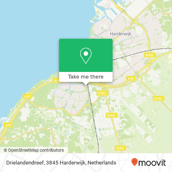 Drielandendreef, 3845 Harderwijk map