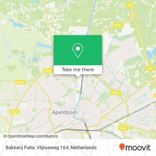 Bakkerij Fuite, Vlijtseweg 164 map