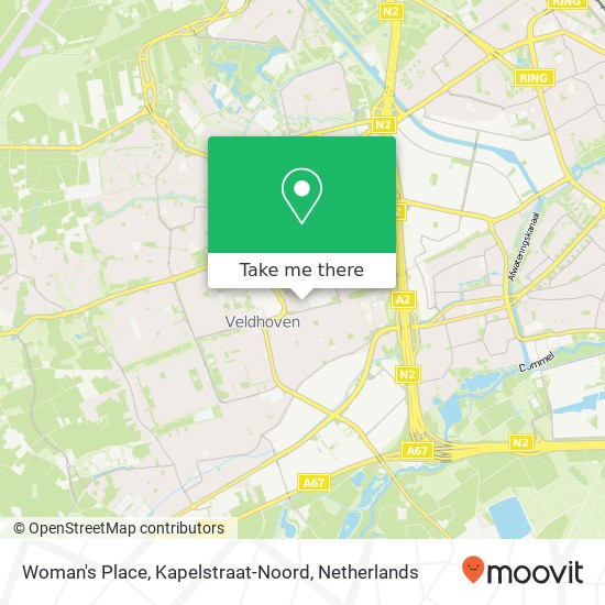 Woman's Place, Kapelstraat-Noord map