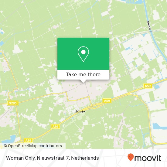 Woman Only, Nieuwstraat 7 map