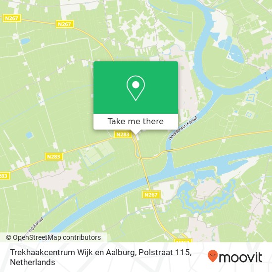 Trekhaakcentrum Wijk en Aalburg, Polstraat 115 map