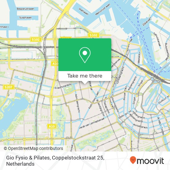Gio Fysio & Pilates, Coppelstockstraat 25 map