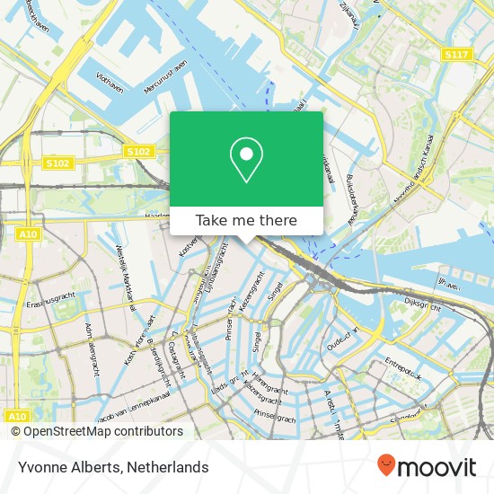 Yvonne Alberts, Brouwersgracht 226B map