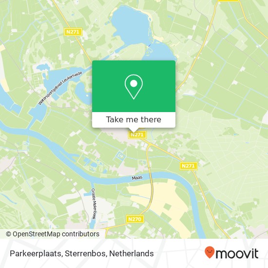 Parkeerplaats, Sterrenbos map