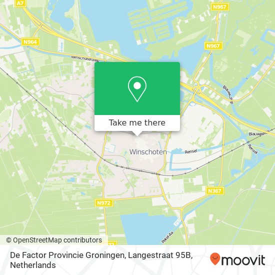De Factor Provincie Groningen, Langestraat 95B map