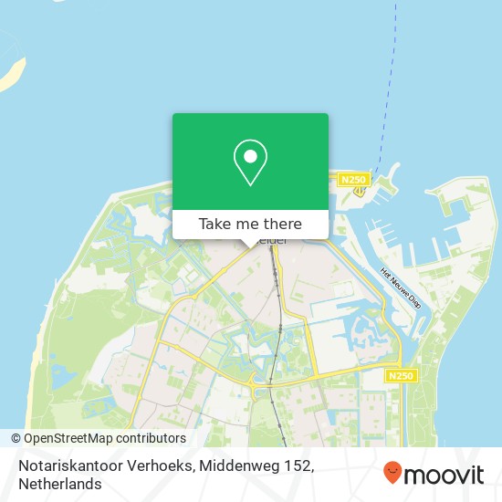 Notariskantoor Verhoeks, Middenweg 152 Karte