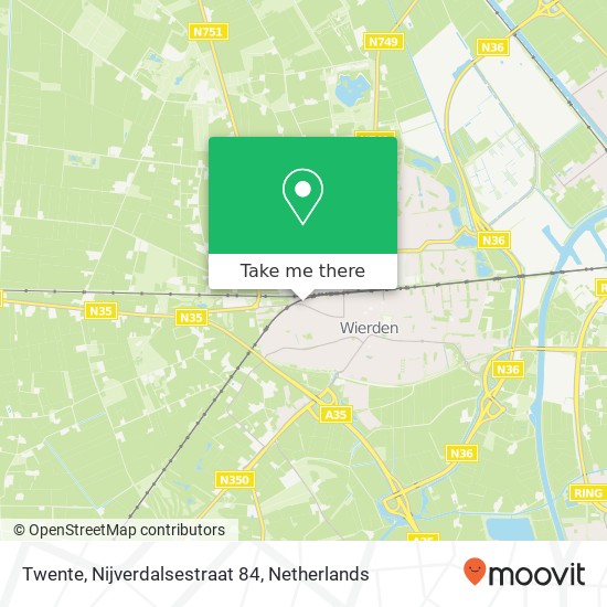 Twente, Nijverdalsestraat 84 map