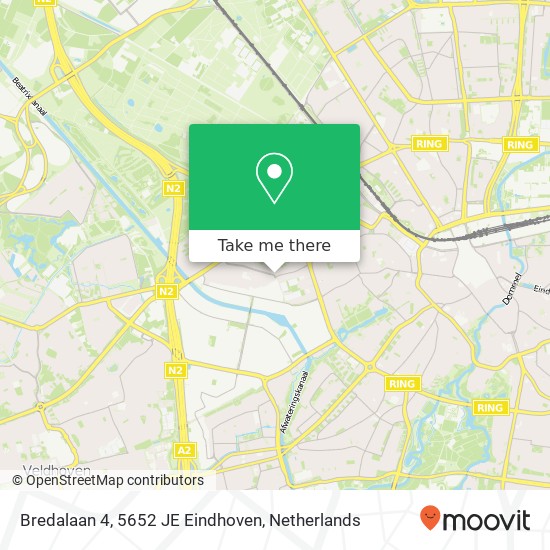 Bredalaan 4, 5652 JE Eindhoven map