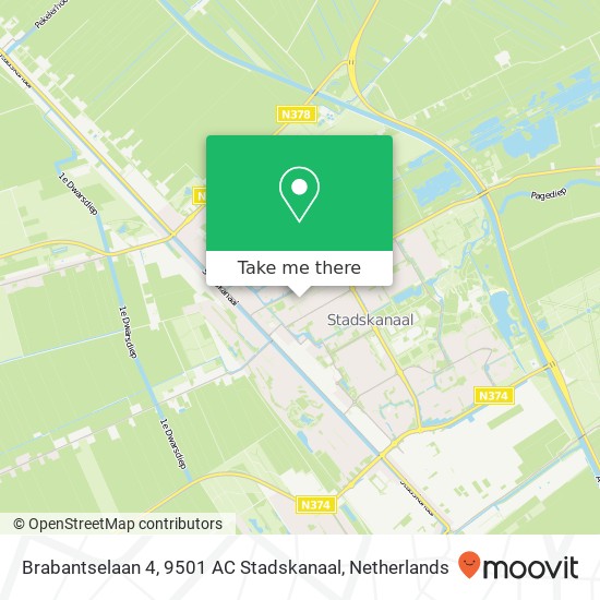Brabantselaan 4, 9501 AC Stadskanaal map