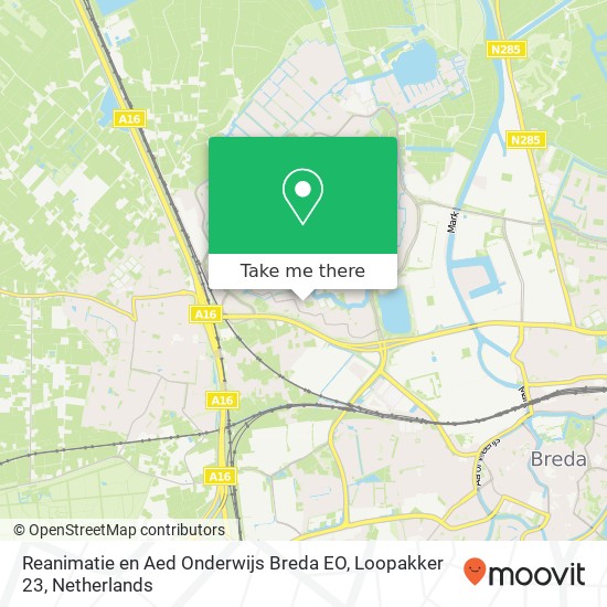 Reanimatie en Aed Onderwijs Breda EO, Loopakker 23 map