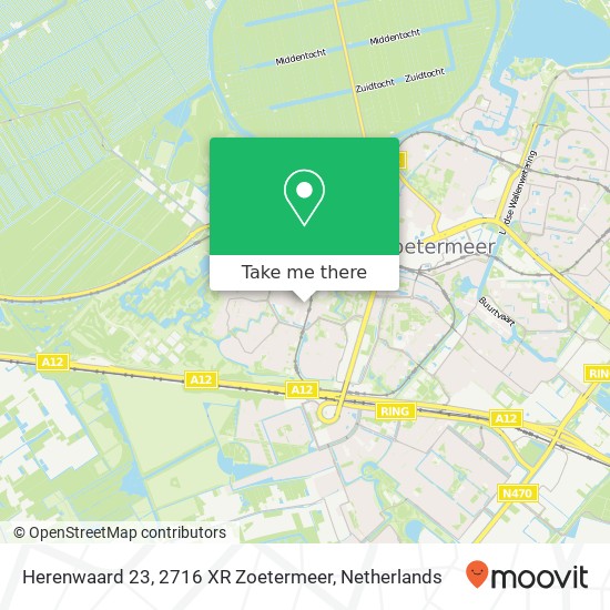 Herenwaard 23, 2716 XR Zoetermeer map