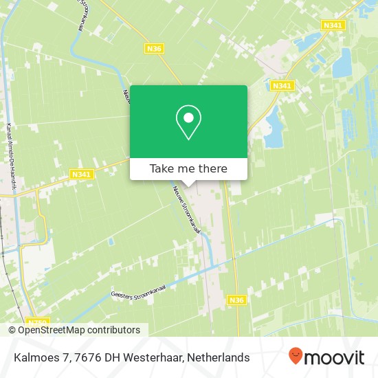 Kalmoes 7, 7676 DH Westerhaar kaart
