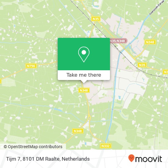 Tijm 7, 8101 DM Raalte Karte