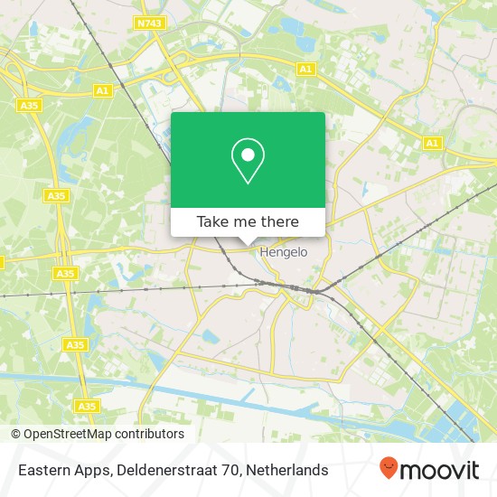 Eastern Apps, Deldenerstraat 70 Karte