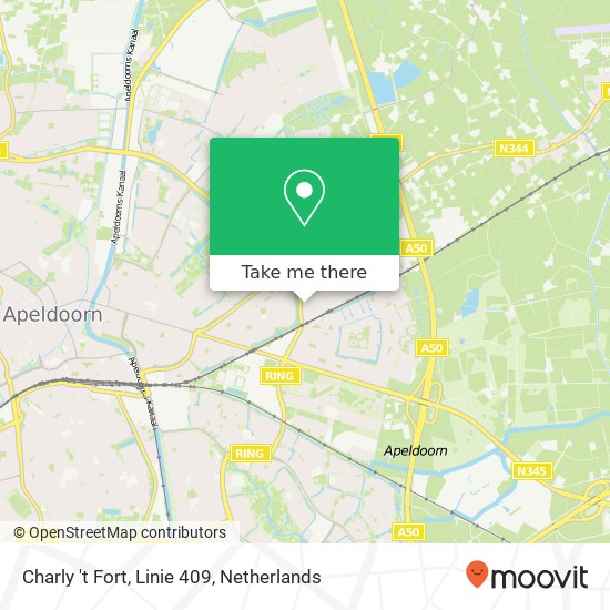 Charly 't Fort, Linie 409 map