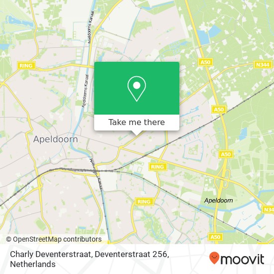 Charly Deventerstraat, Deventerstraat 256 map