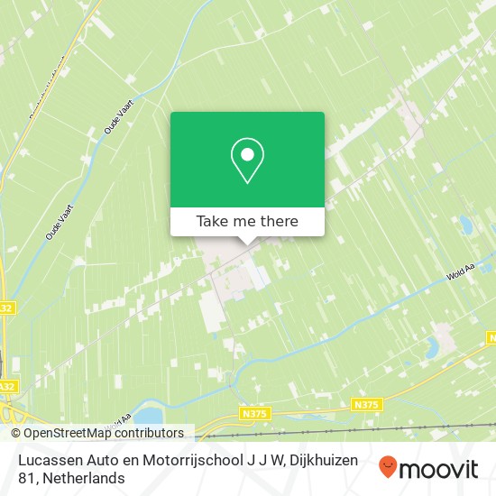 Lucassen Auto en Motorrijschool J J W, Dijkhuizen 81 map