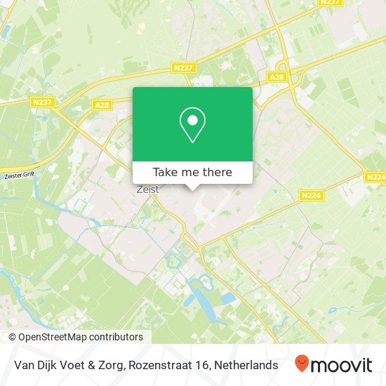 Van Dijk Voet & Zorg, Rozenstraat 16 map