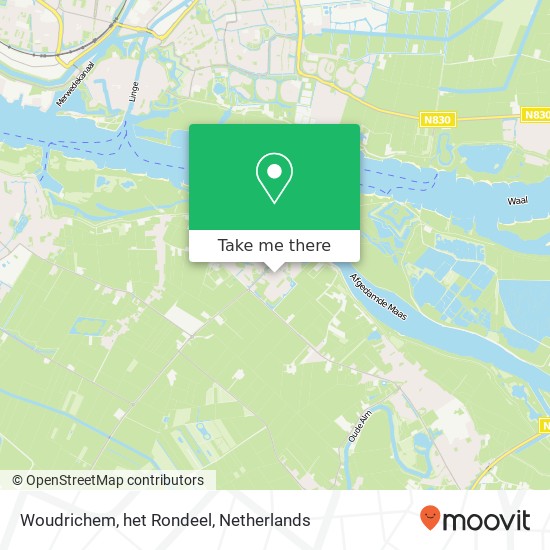 Woudrichem, het Rondeel map