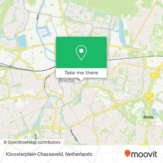 Kloosterplein-Chasseveld map