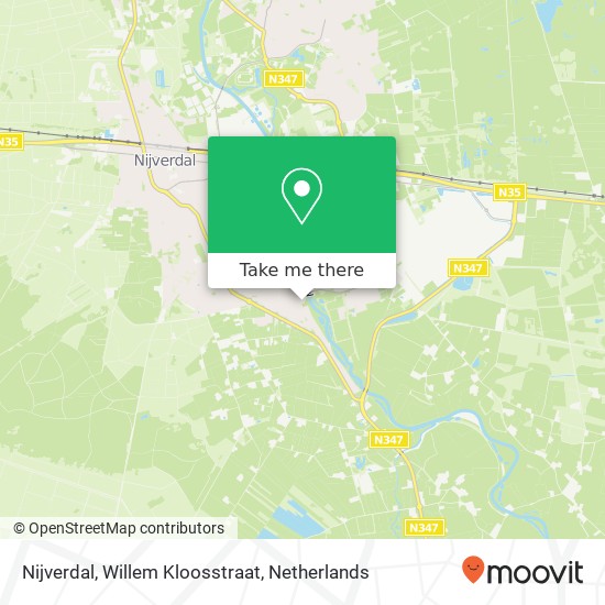 Nijverdal, Willem Kloosstraat map