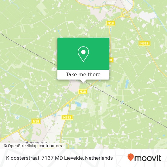 Kloosterstraat, 7137 MD Lievelde map