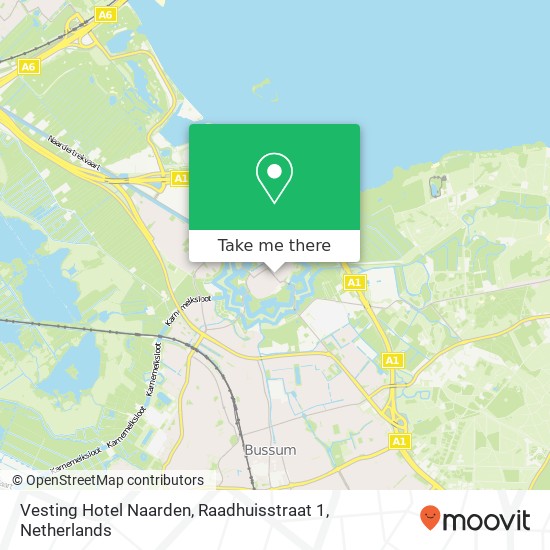 Vesting Hotel Naarden, Raadhuisstraat 1 Karte