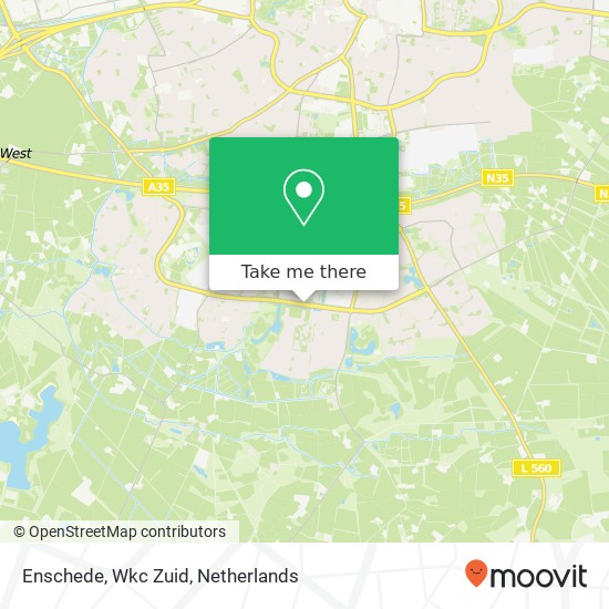 Enschede, Wkc Zuid map