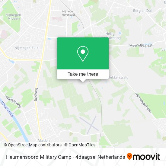 How to Heumensoord Camp - 4daagse by Bus or Train?