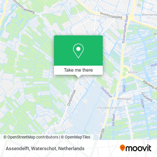 Assendelft, Waterschot map