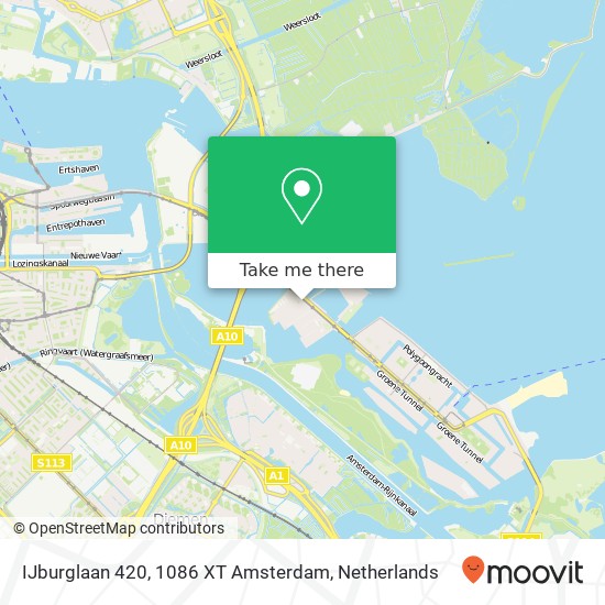 IJburglaan 420, 1086 XT Amsterdam Karte