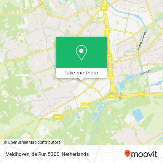 Veldhoven, de Run 5300 map