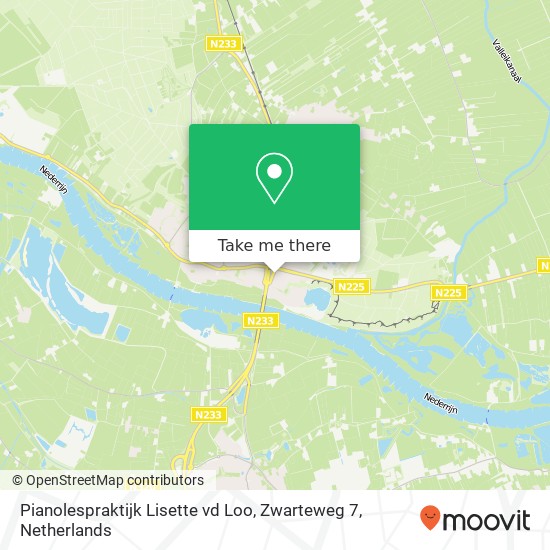 Pianolespraktijk Lisette vd Loo, Zwarteweg 7 map