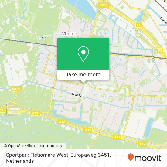 Sportpark Fletiomare-West, Europaweg 3451 Karte